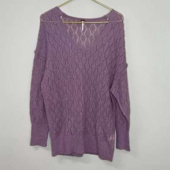 Free People Say Hello Oversized Tunic Sweater Size XS - Picture 5 of 8
